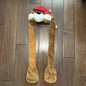 Buc-ees Beanie Hat One Size Unisex Winter Hat With Long Ear & Mittens HTF